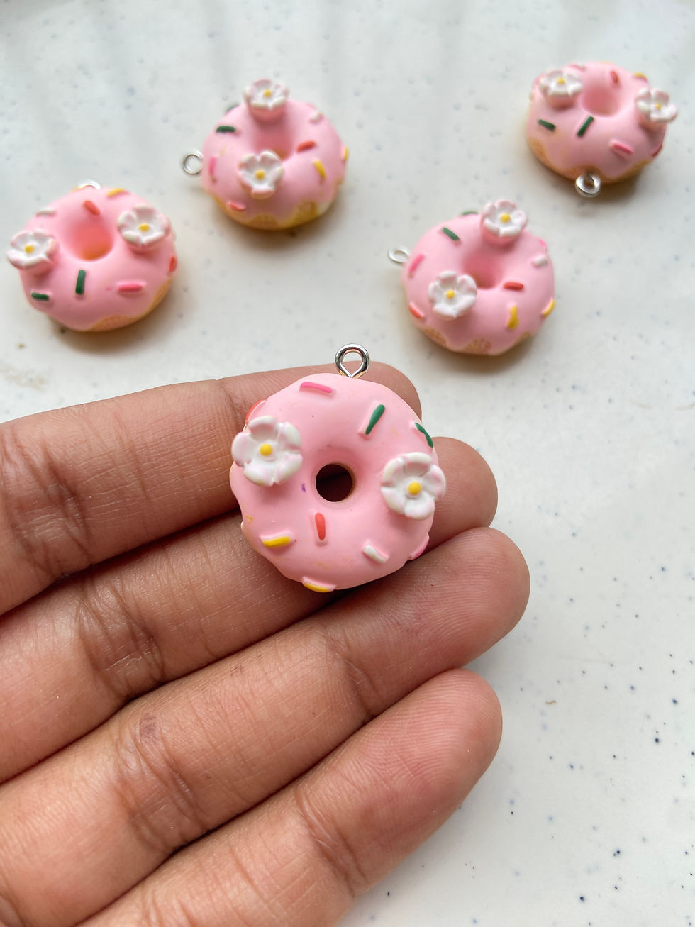 Thumbnail: Resin donut charm