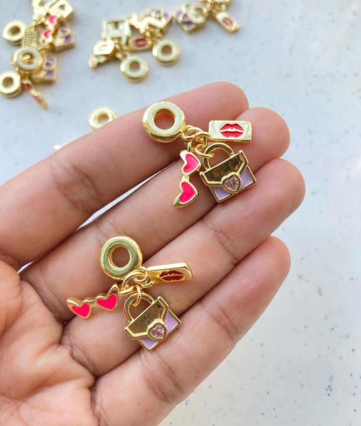 Thumbnail: 18k gold plated mix theme dangle charm anti-tarnish (Part-1)