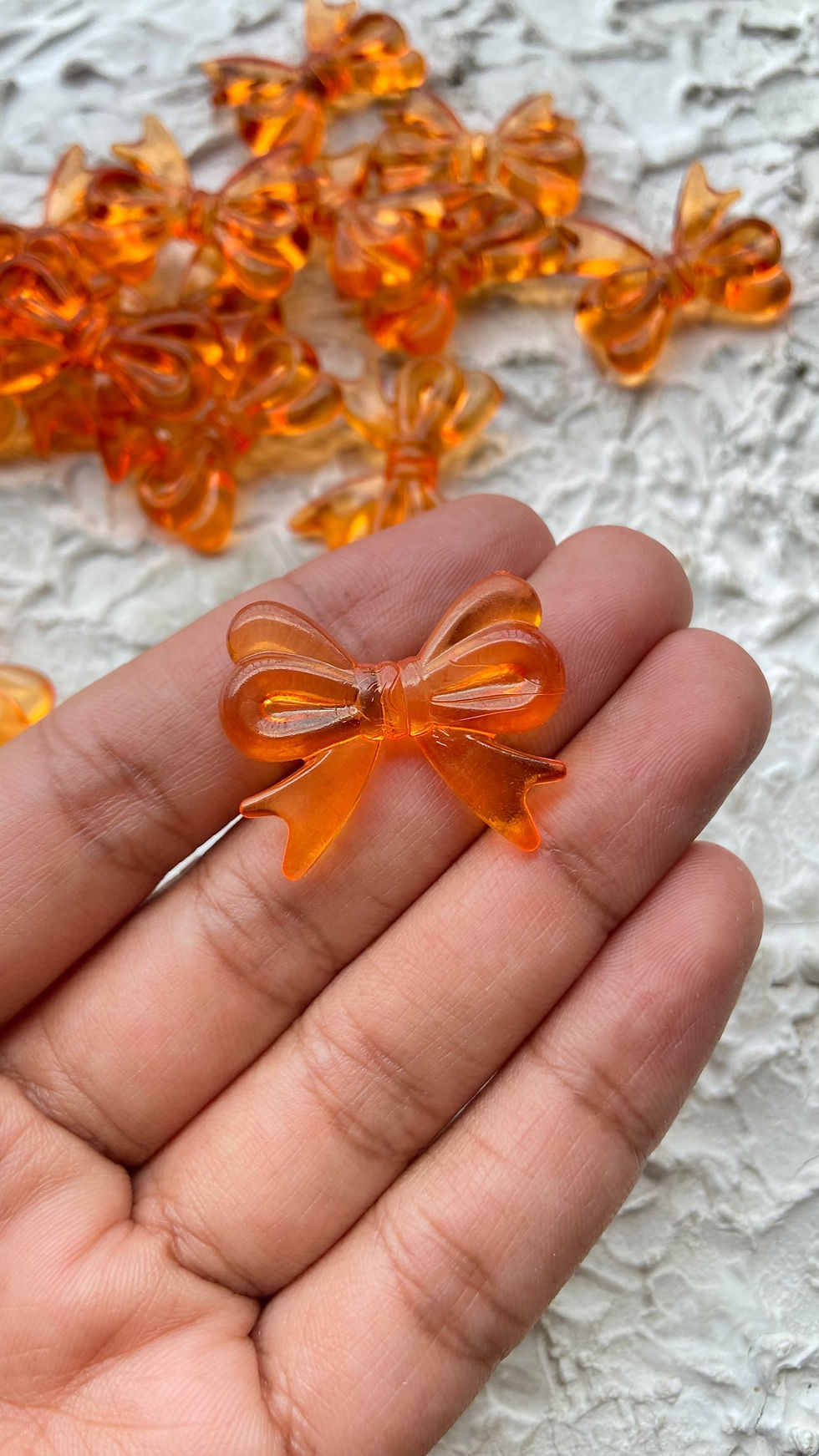 Thumbnail: Colourful acrylic bow bead (Pattern-2)