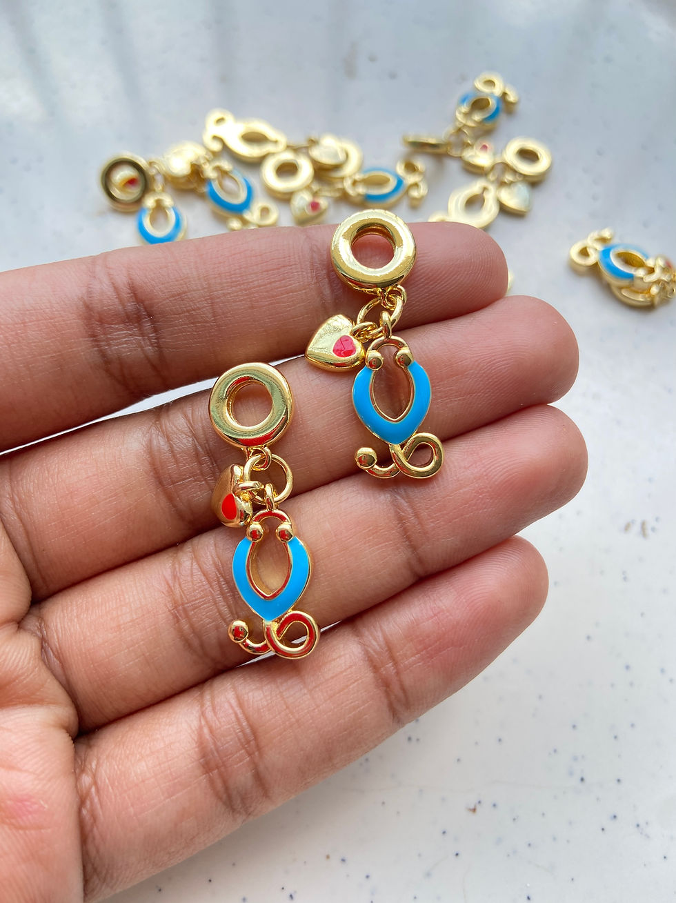 Thumbnail: 18k gold plated mix theme dangle charm anti-tarnish (Part-1)