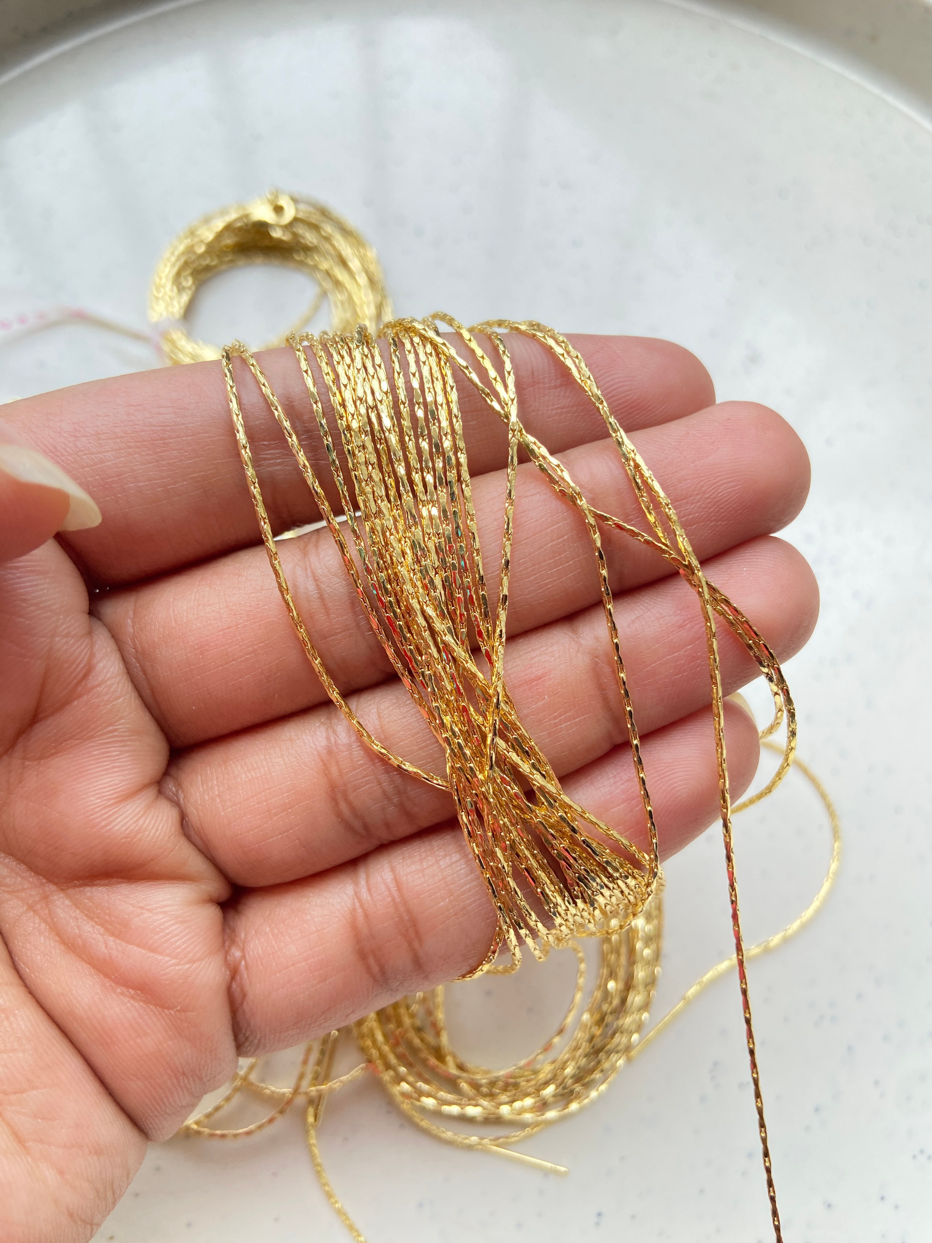 Boston 1mm link, with slider bead chain (1pc)