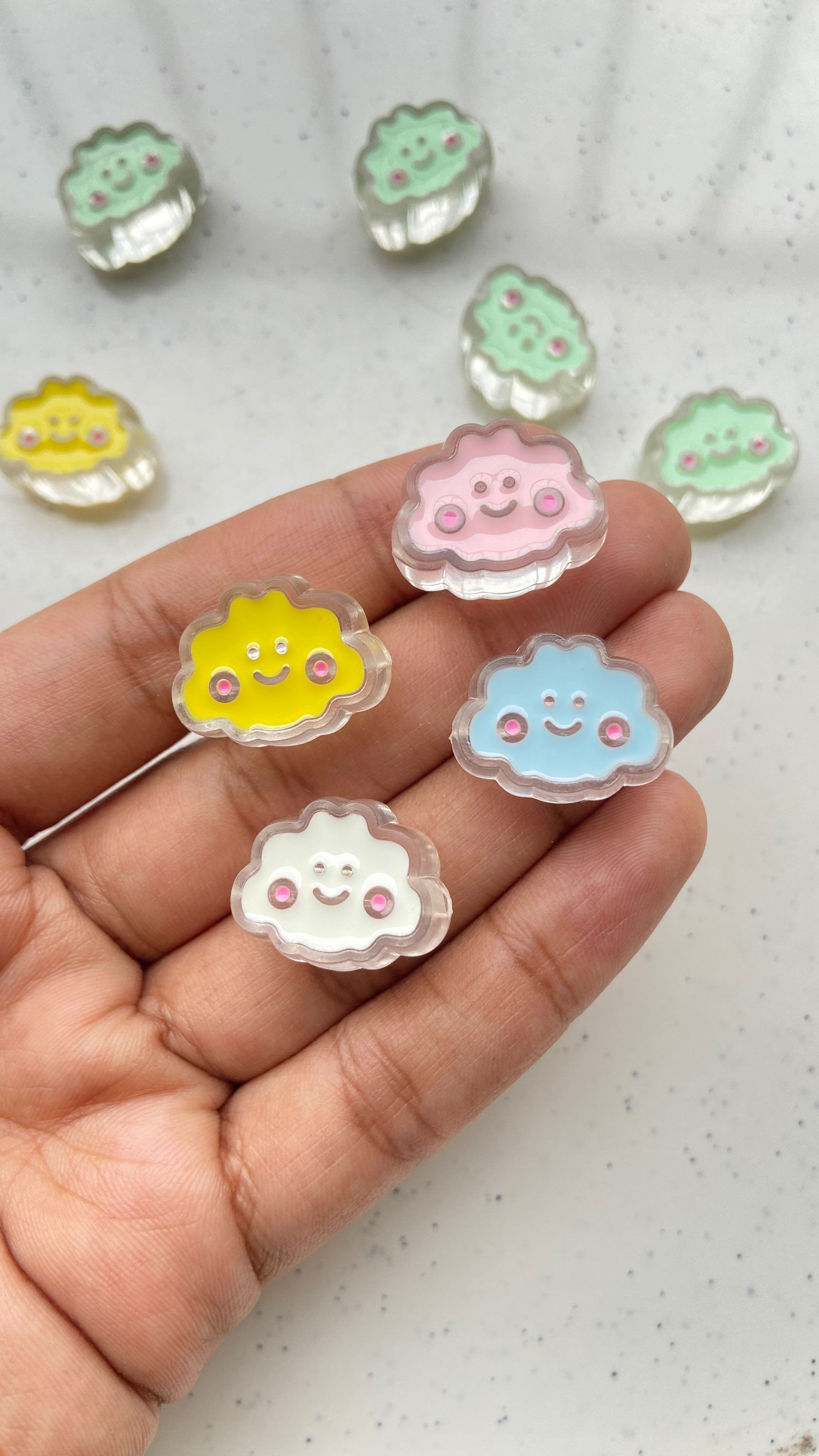 Chonky Cloud acrylic beads