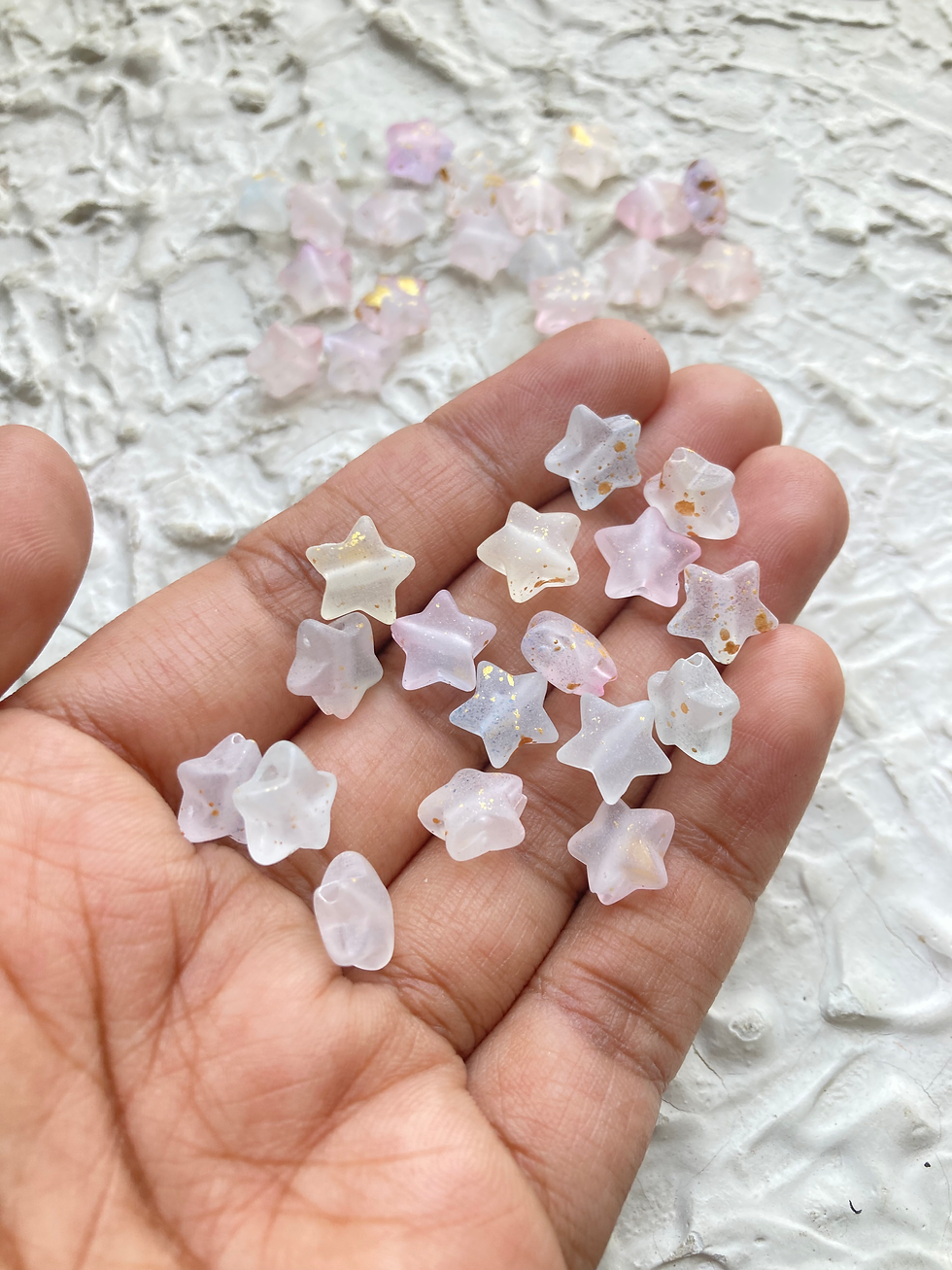 Thumbnail: Gold foil frosted star bead