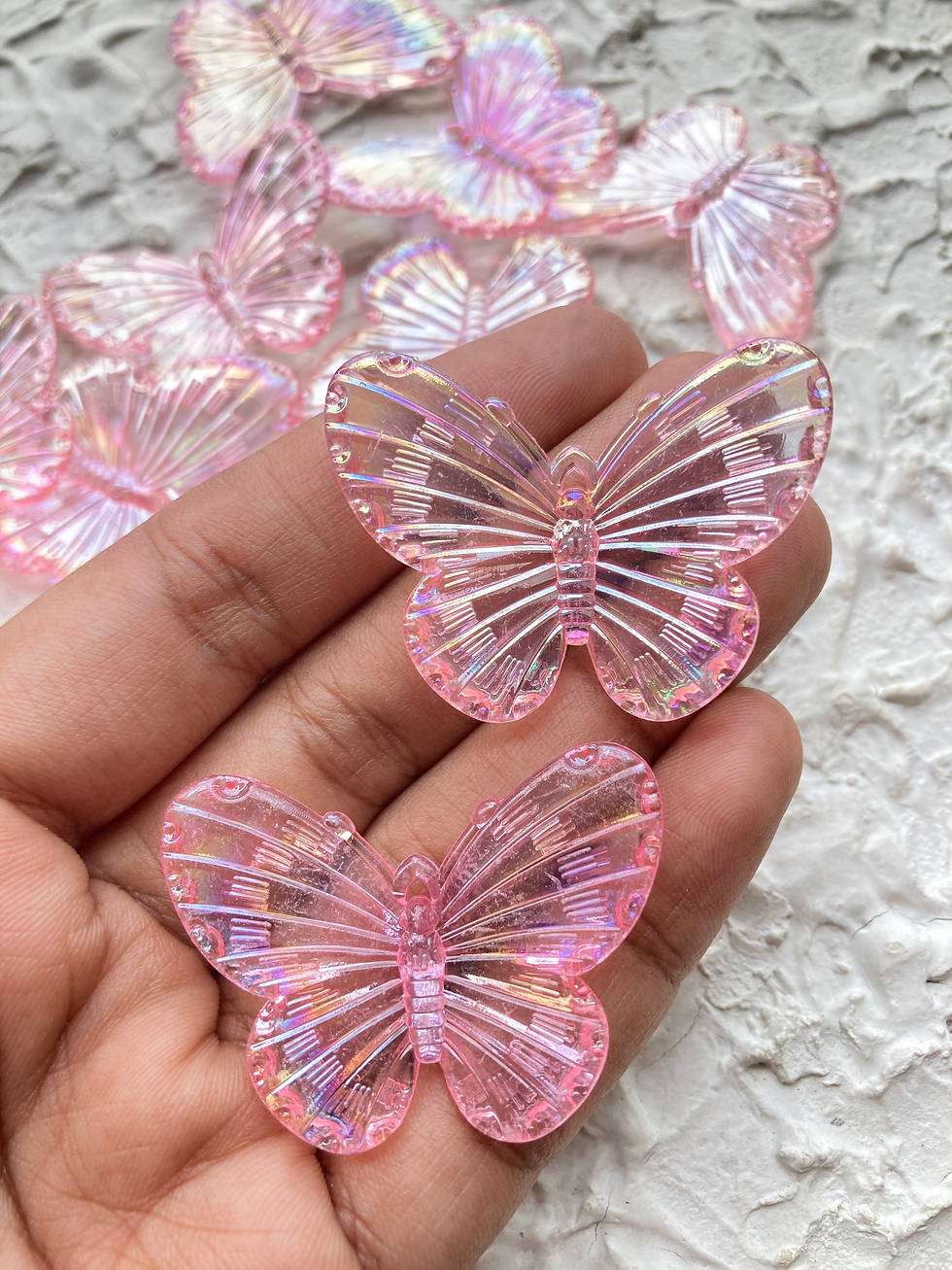 Thumbnail: Colourful acrylic butterfly charm