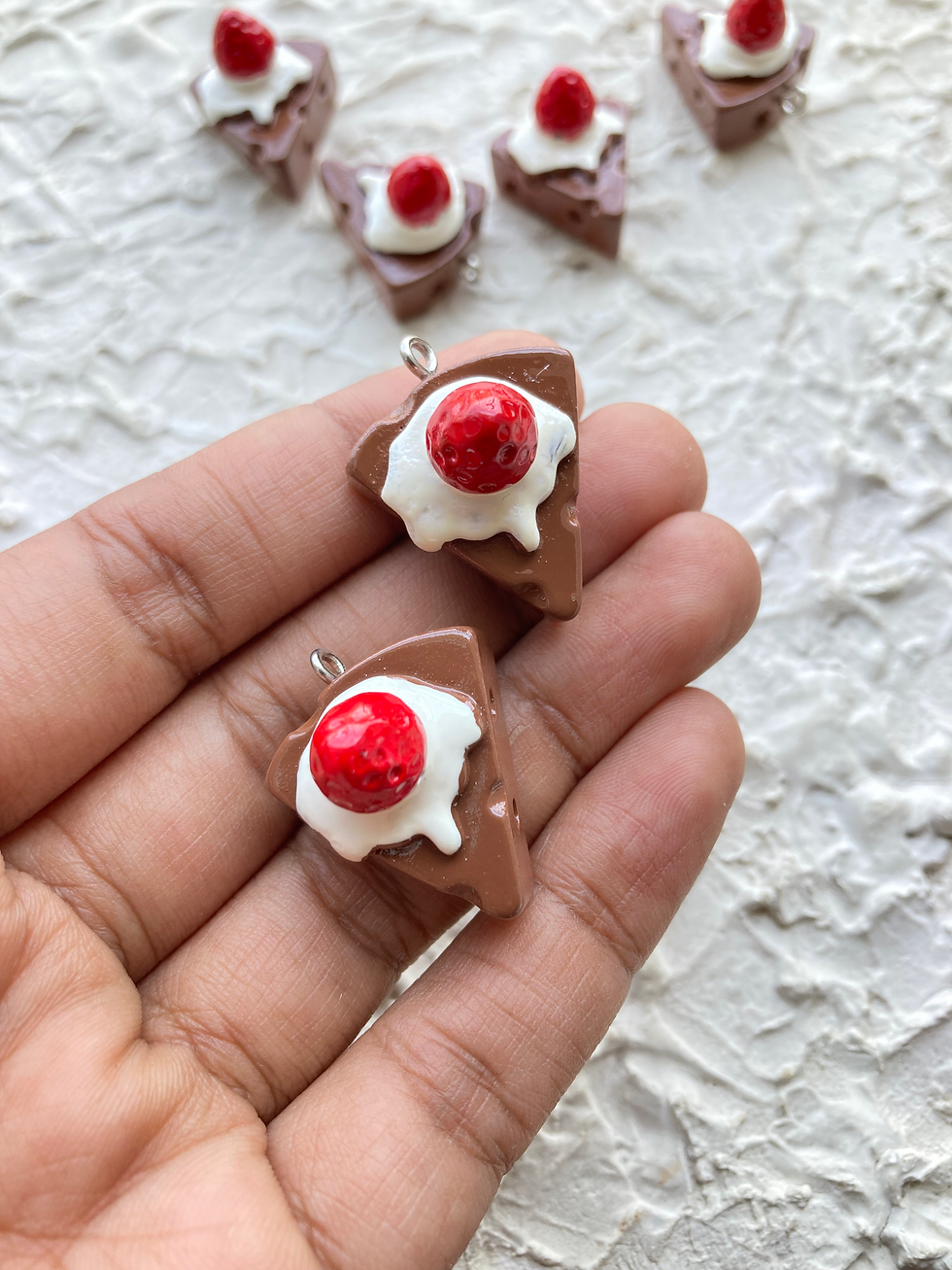 Thumbnail: Colourful pastry resin charm