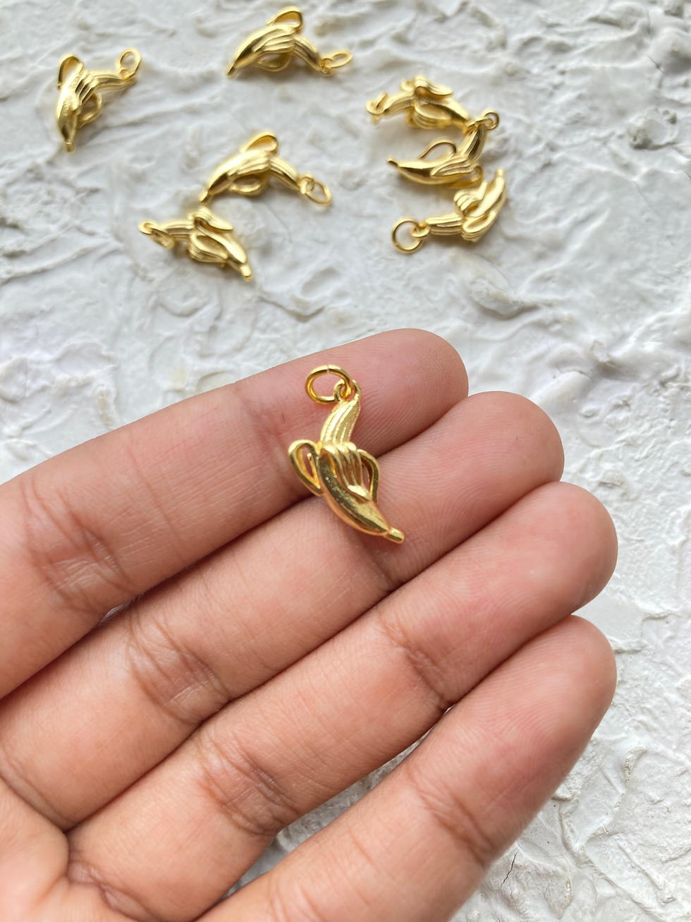 Thumbnail: 18k gold plated banana charm