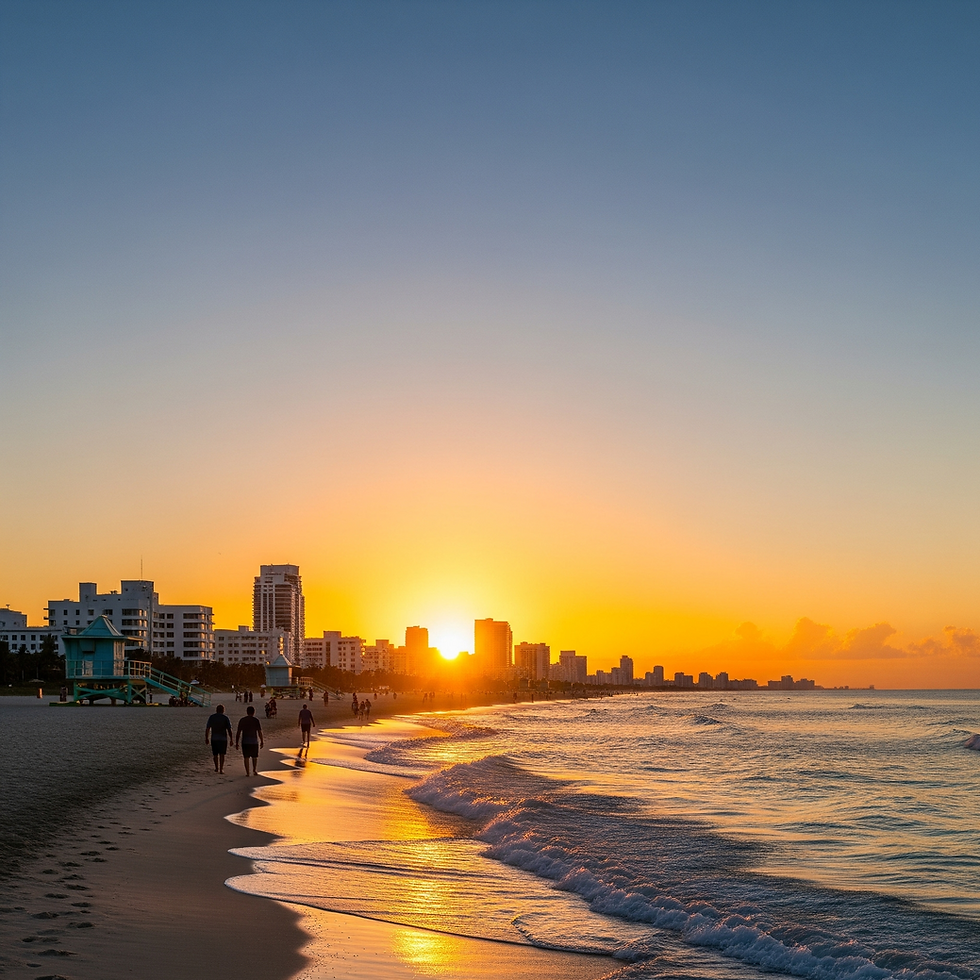 Miami during Sunrise