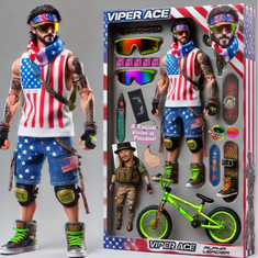 Rock Fight Action Figures... Viper Ace: Leader Of The Freedom World