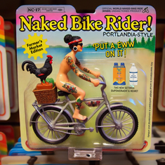 Rock Fight Action Figures... Naked Bike Rider!