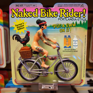 Rock Fight Action Figures... Naked Bike Rider!