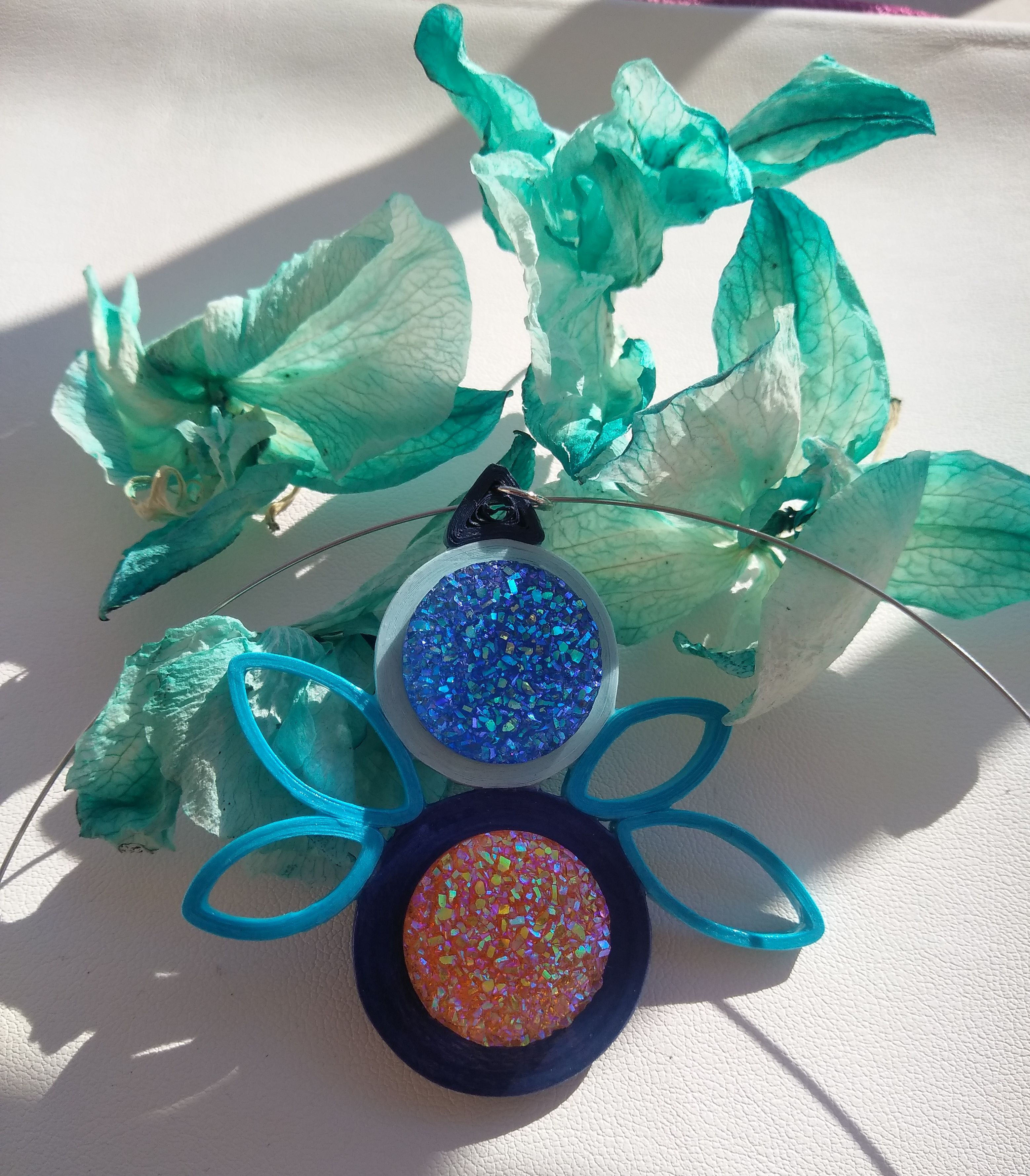 Collier "Lune Bleue"