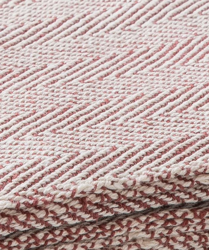 Thumbnail: Halfmoon Herringbone Cotton Yoga Blanket