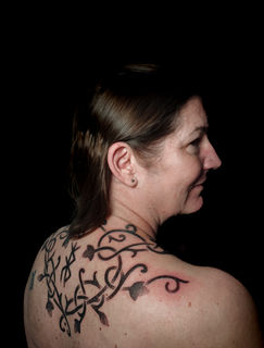 celtic nordic women viking woman female bind rune magical runes tattoo dotwork edinburgh 