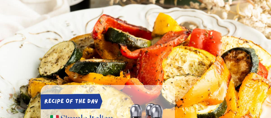 🇮🇹 Simple Italian Roasted Peppers and Zucchini with COSPRO Grinder