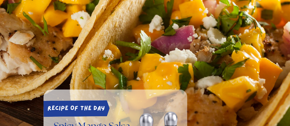 Spicy Mango Salsa Fish Tacos with COSPRO 2-in-1 Grinder