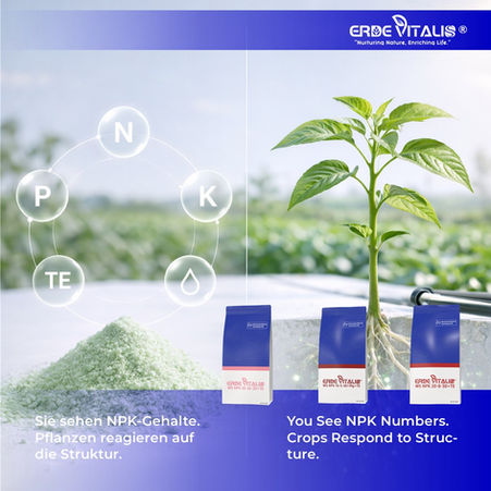 Sie sehen NPK-Gehalte. Pflanzen reagieren auf die Struktur.