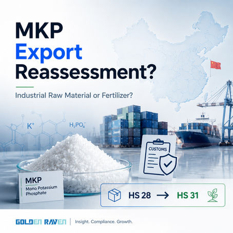 MKP mono potassium phosphate export market analysis highlighting China customs review, phosphate resources, and global fertilizer supply chain compliance.