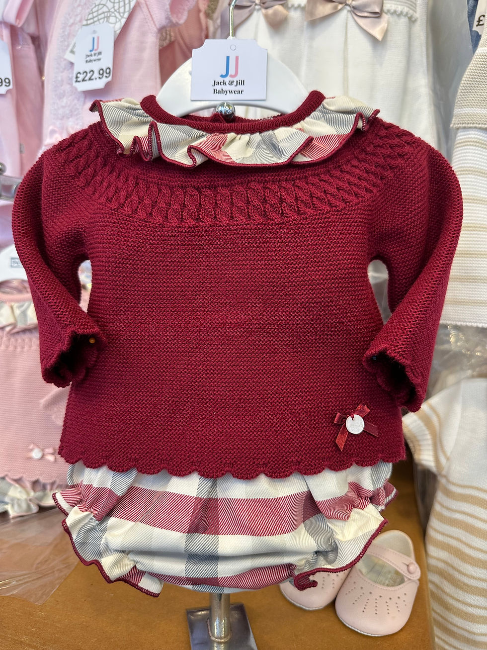 Baby Girl Red Two Piece Suit