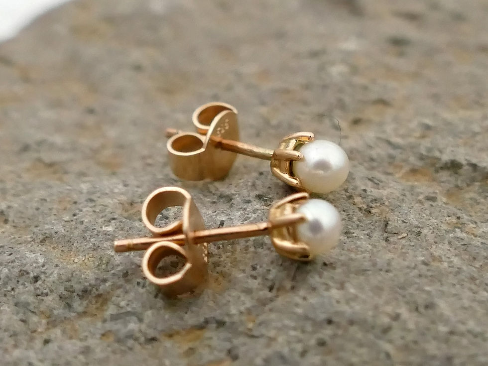 Miniaturbild: Perlenstecker Rotgold