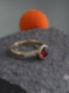 Miniaturbild: Goldring mit Granat