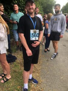 Alex running half marathon for Catching lives