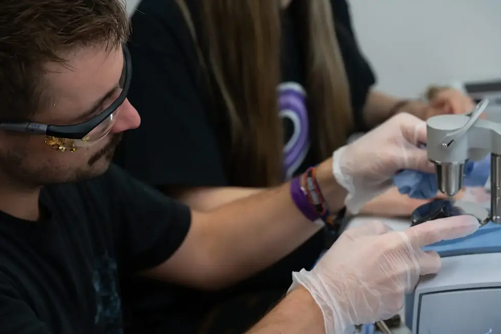 Man testing drugs