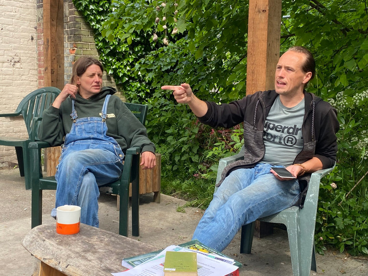 Gardening at Catching Lives Day Centre