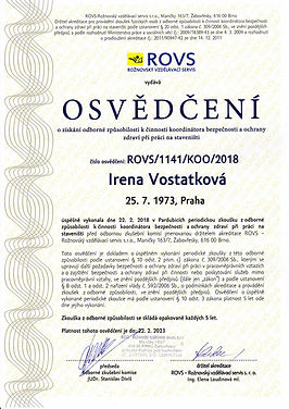 BOZP certifikát 2