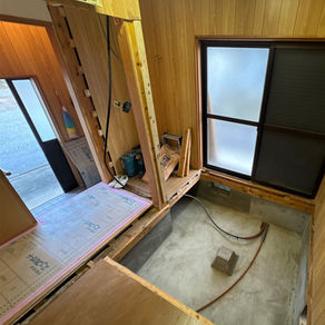 中古平屋戸建浴室工事