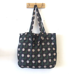 bolsa verde puntos blancos ikea