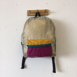 mochila baumm de niños bolsillo violeta