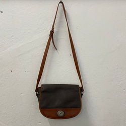 cartera chica vintage cuero marron