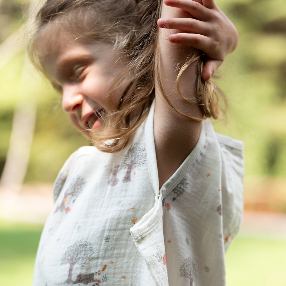 Miniatura: Owli 2-Layer Muslin Sleeping Sack