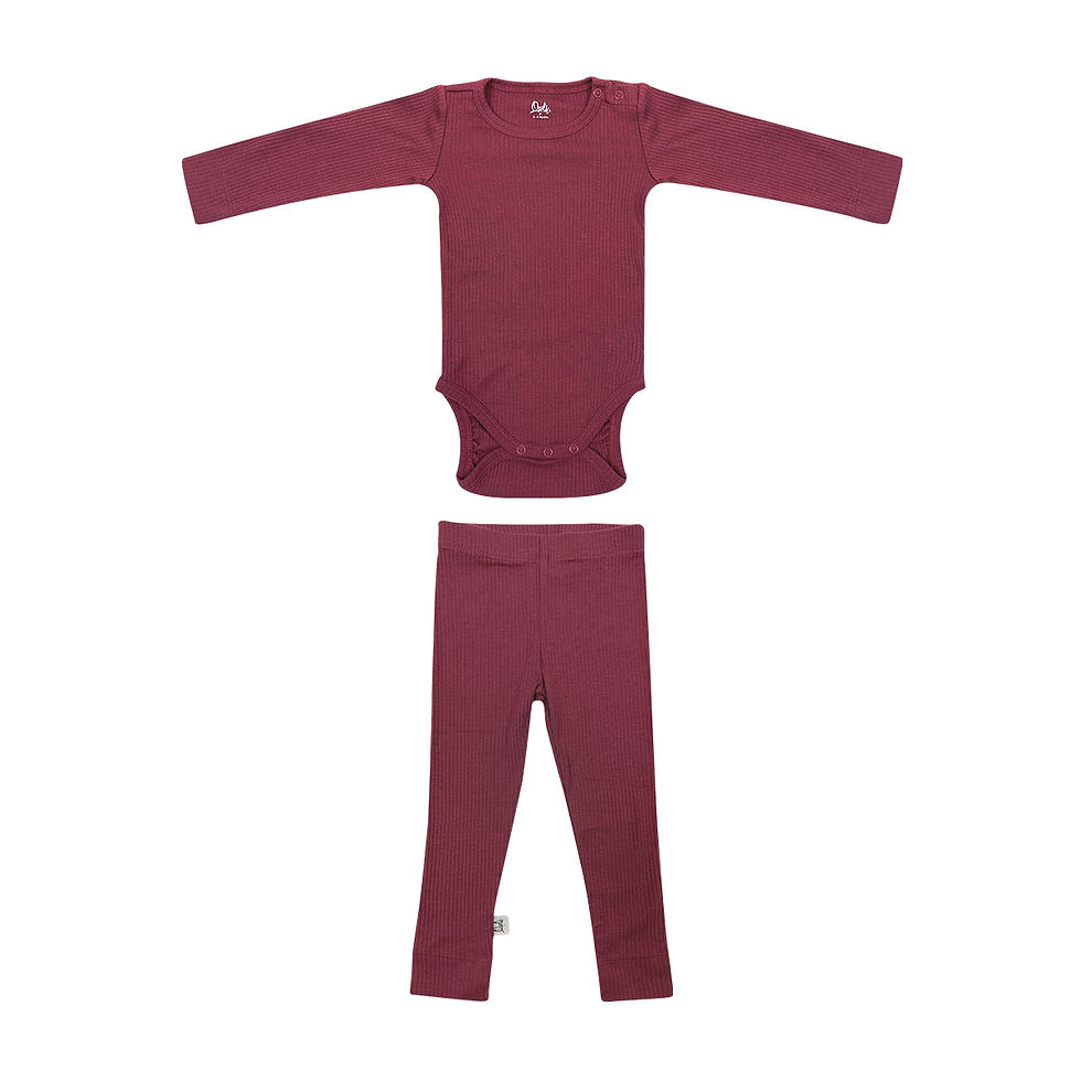Miniaturbild: Owli CozyBlend 2-teiliges Set Kastanienbraun