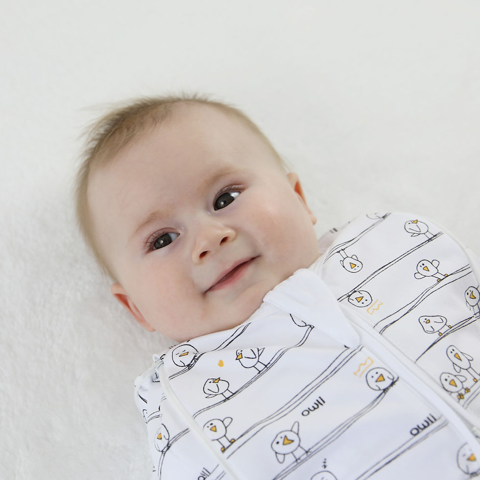 Thumbnail: Owli Sleeping Guru Swaddle/Sleeping Bag 0.5 TOG Early Birds