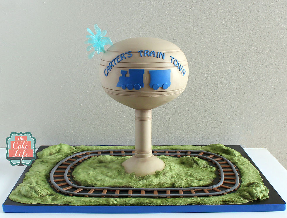 water tower cake
