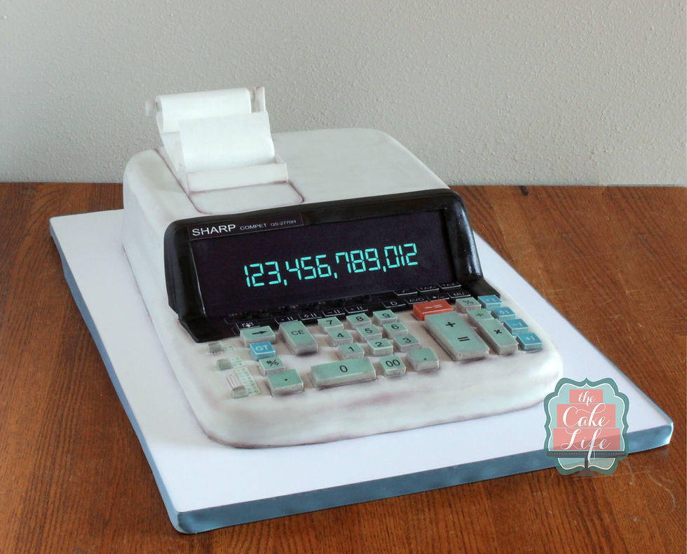 calculator cake