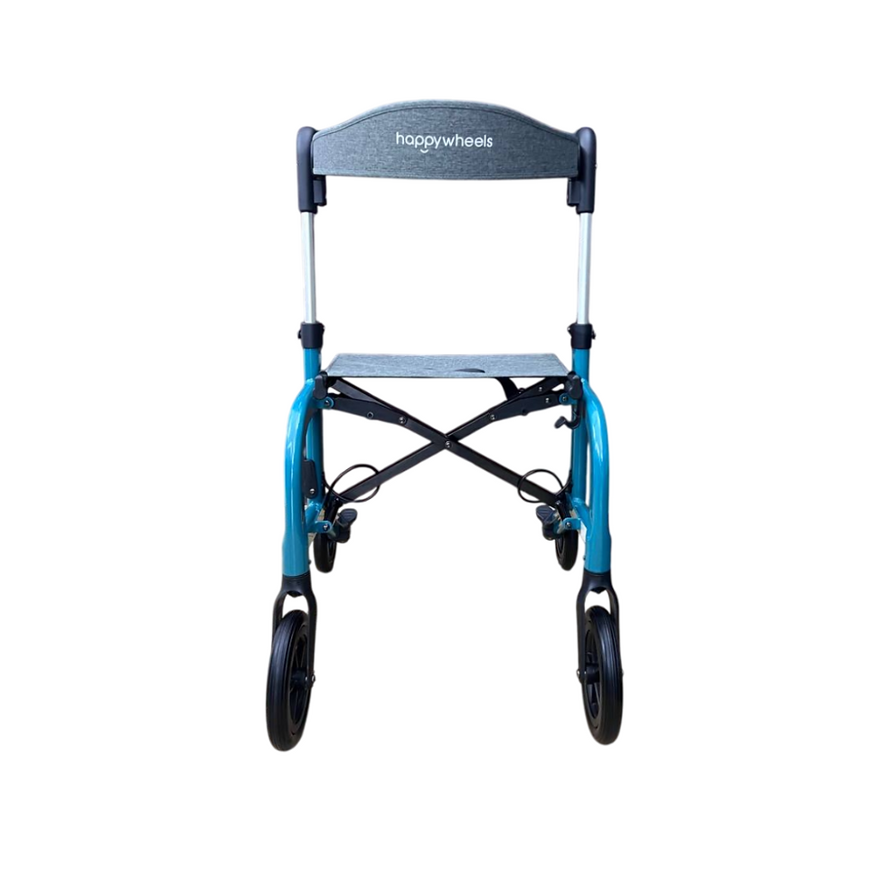 Thumbnail: HappyWheels Lightweight Foldable Travel Rollator