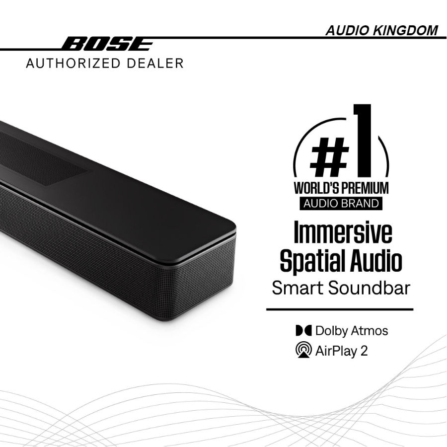 Bose Smart Soundbar with Dolby Atmos for Premium Theater Home