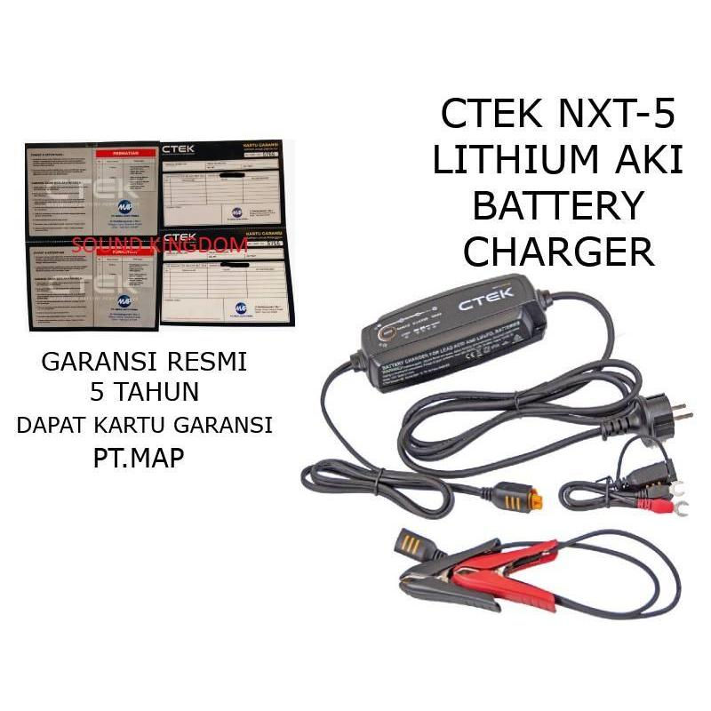 Ctek NXT5 Lithium Alat Charger Eu NXT5EU - Garansi 5 Tahun