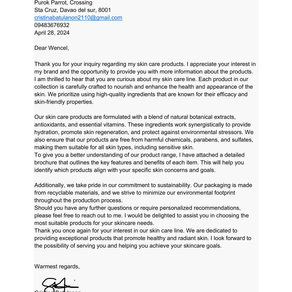 Letter of Inquiry & Response - Batulanon