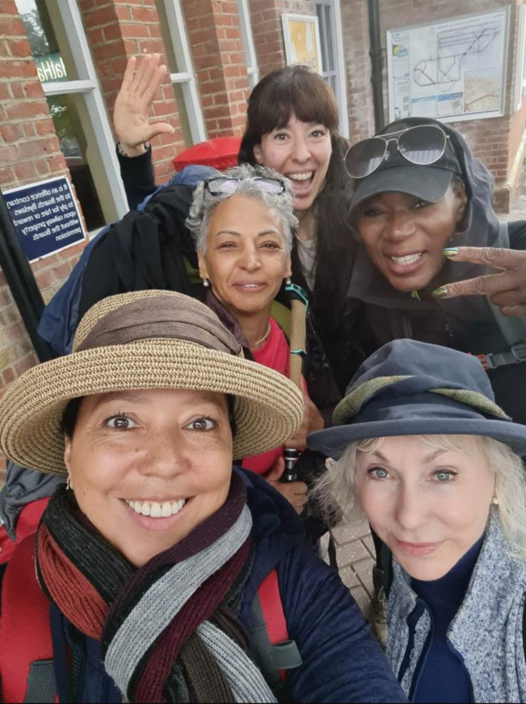 Group of women from a walking group