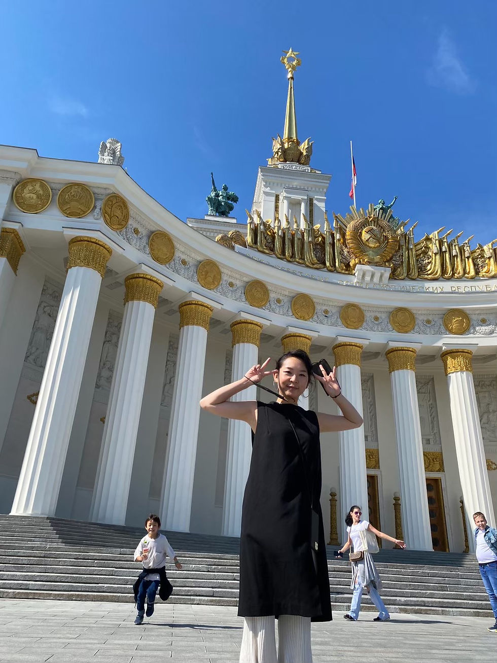 Taeko was finding whatever she could do even when she was abroad