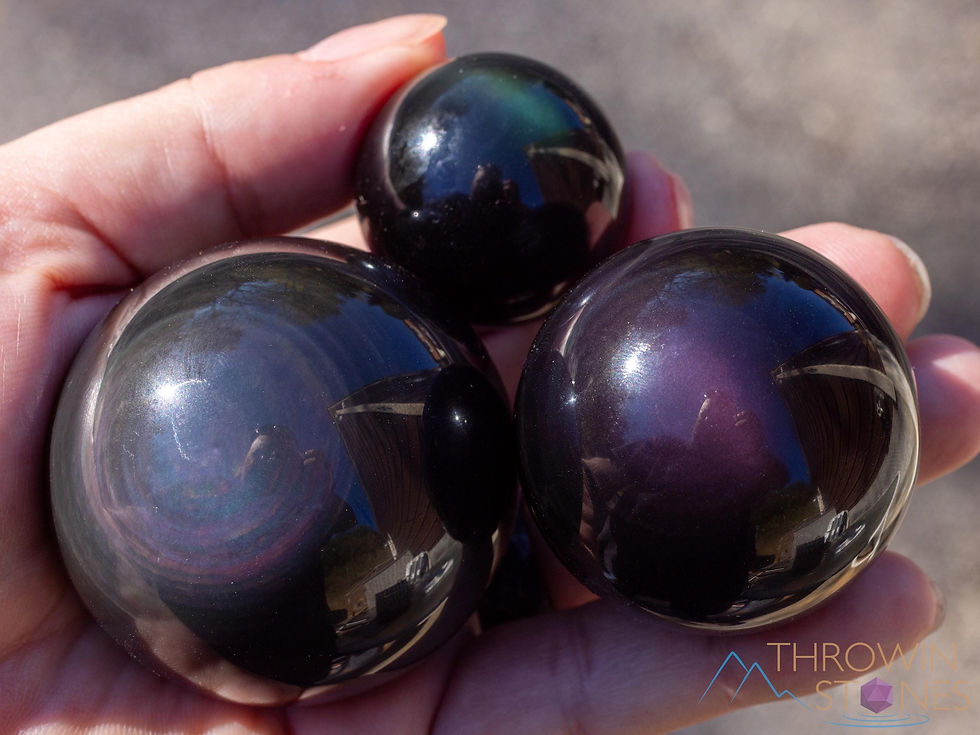 Thumbnail: Rainbow OBSIDIAN Crystal Sphere