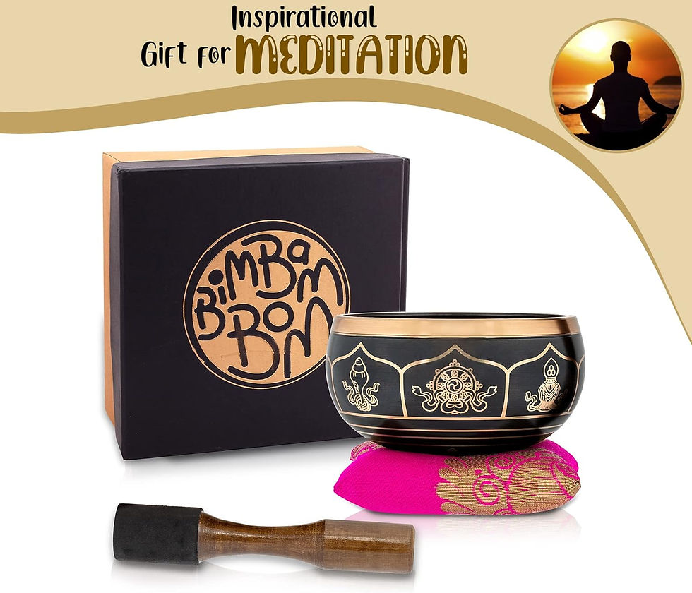 Thumbnail: Hand Crafted Tibetan Singing Bowl w/Mallet & Cushion