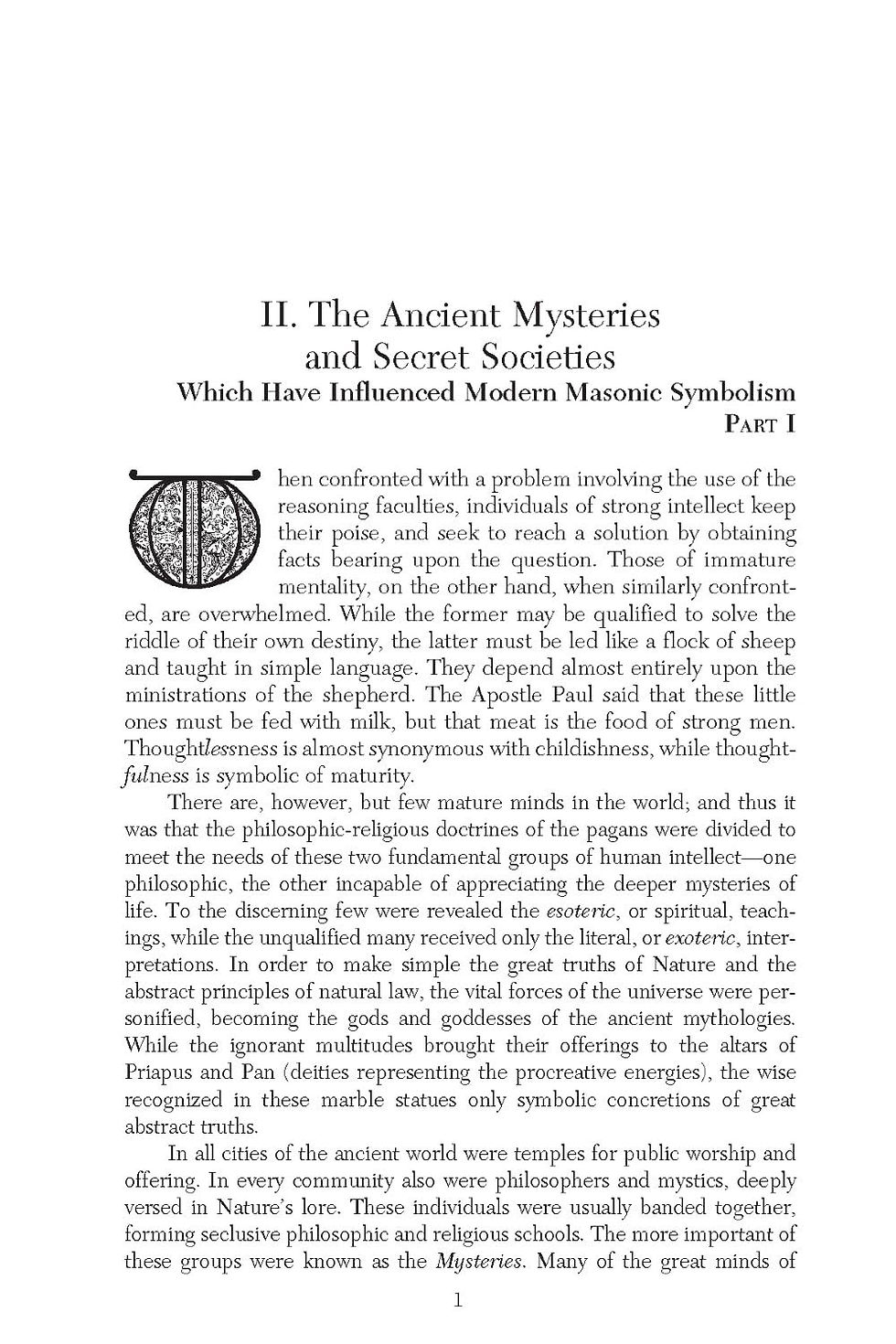 Thumbnail: The Secret Teachings of All Ages: An Encyclopedic Outline of Masonic, Hermetic,