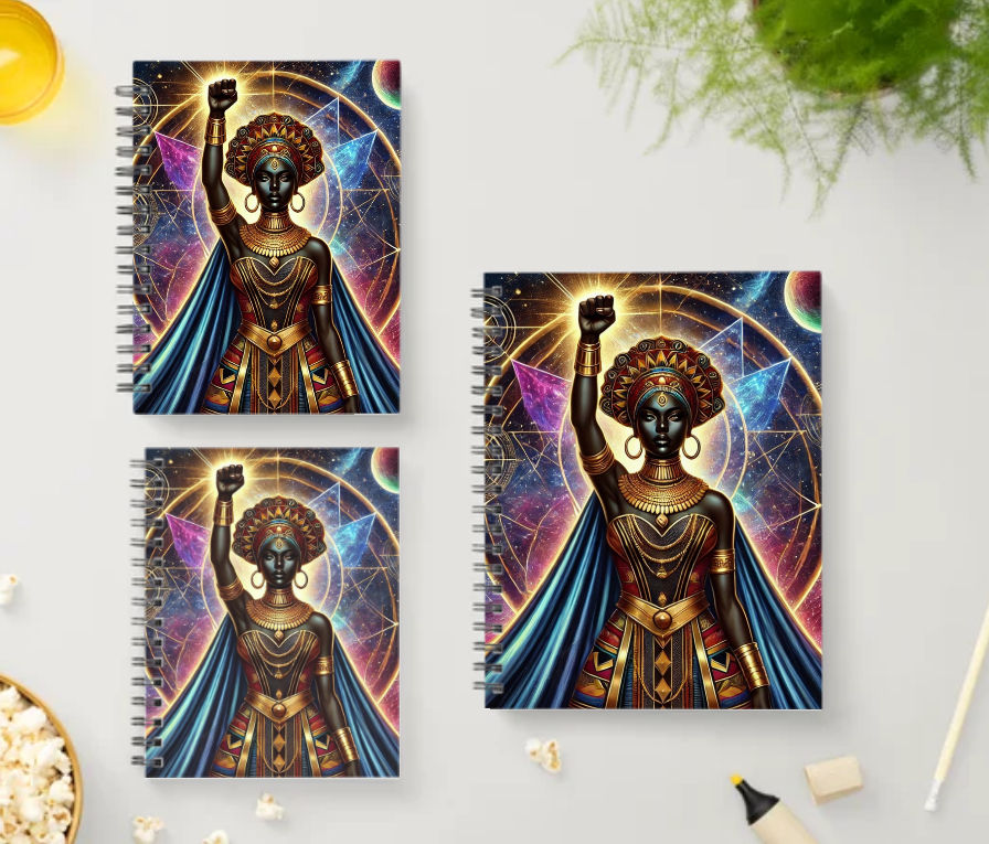 Thumbnail: Handmade Wirebound Notebooks -Afrocentric 