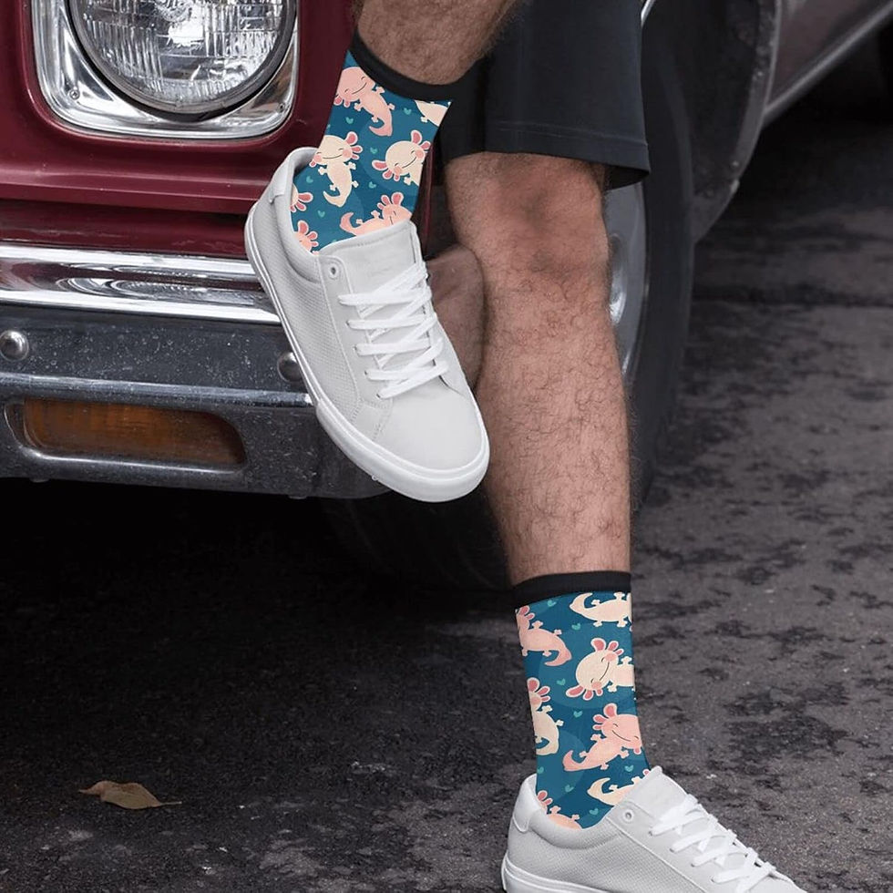 Thumbnail: Cow Milk Socks Novelty Crew Socks 