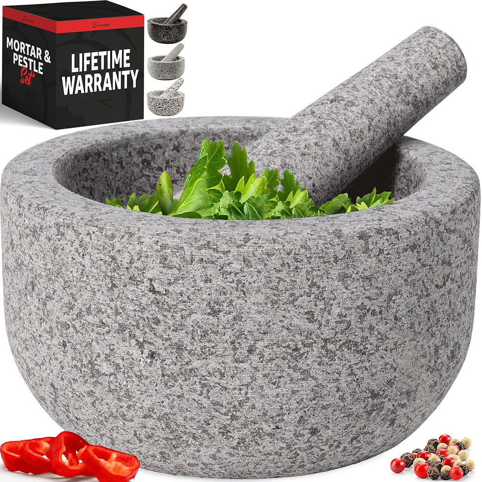 Thumbnail: Priority Chef Heavy Duty Large Mortar and Pestle Set