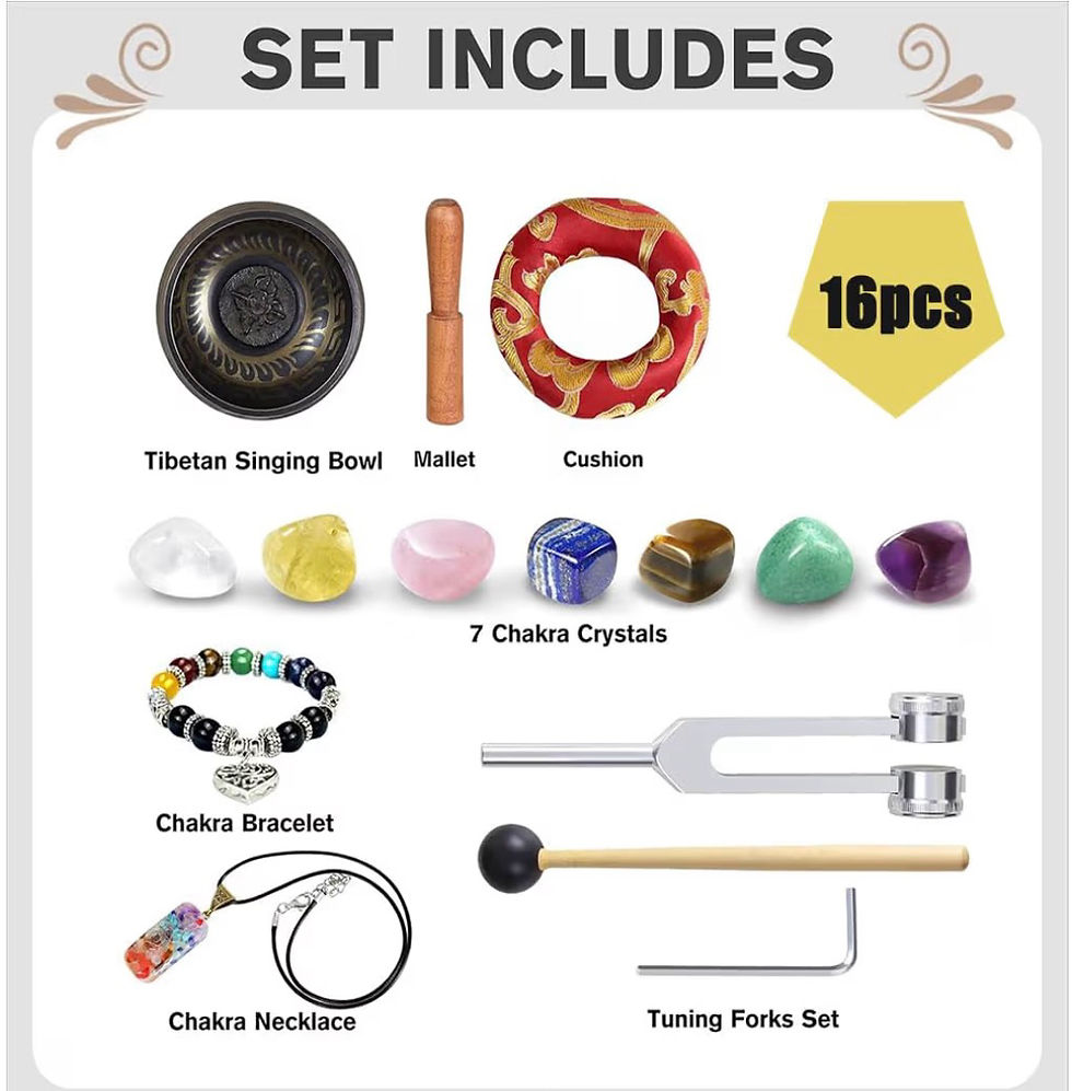 Thumbnail: Tibetan Singing Bowl Set (16Pcs)
